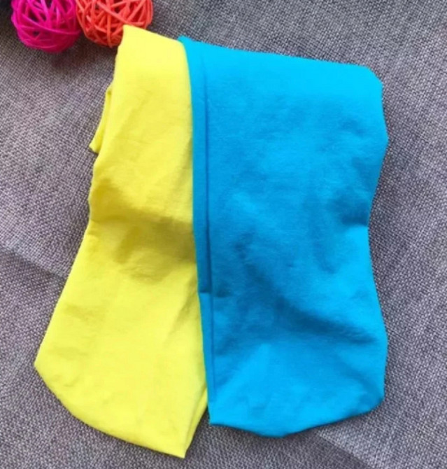 Колготи для дівчаток капронові жовто-блакитні Київ - фото 1