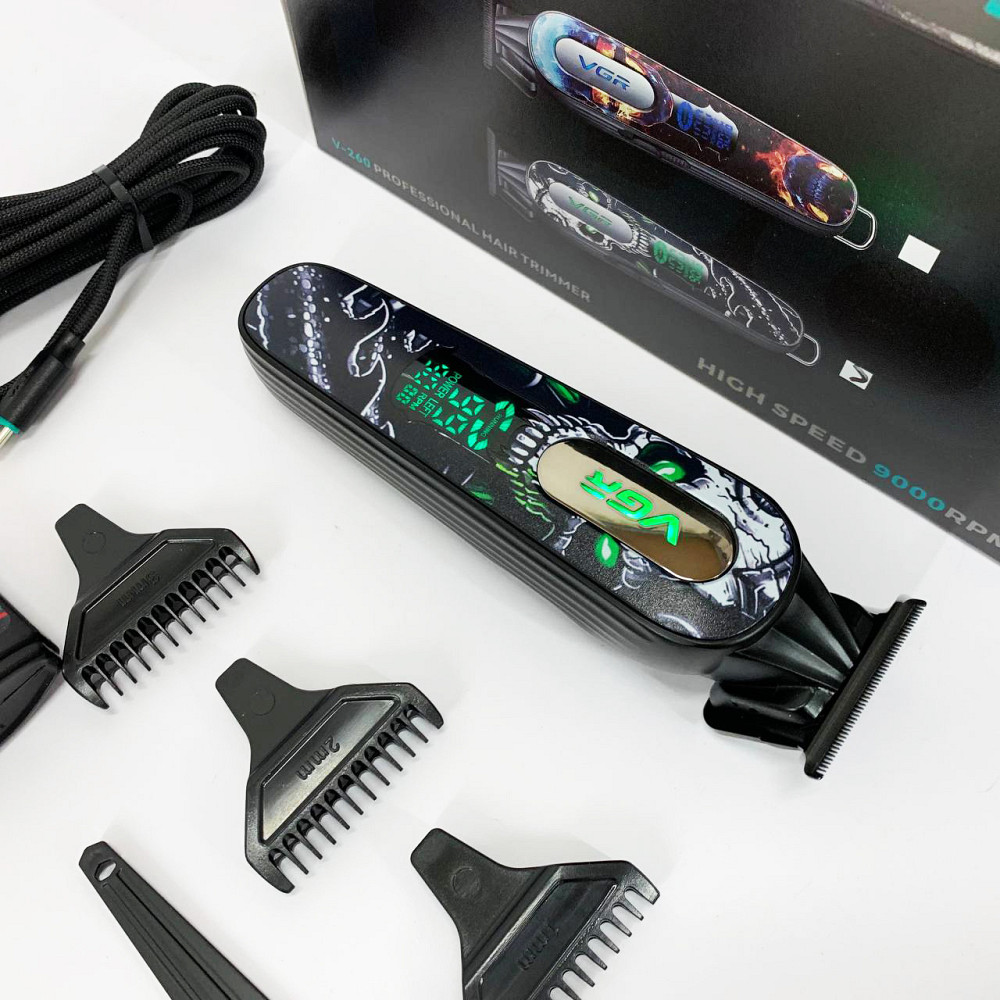 Багатофункціональний тример для стрижки волосся і тіла, Професійна акумуляторна машинка Акумулятор QR-68 Івано-Франківськ - фото 10