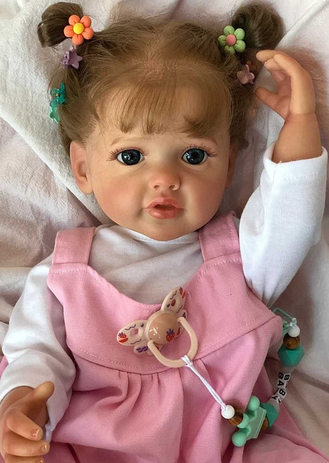 Реалістична Лялька Реборн 55 см Дівчинка Елла. Харків - фото 5