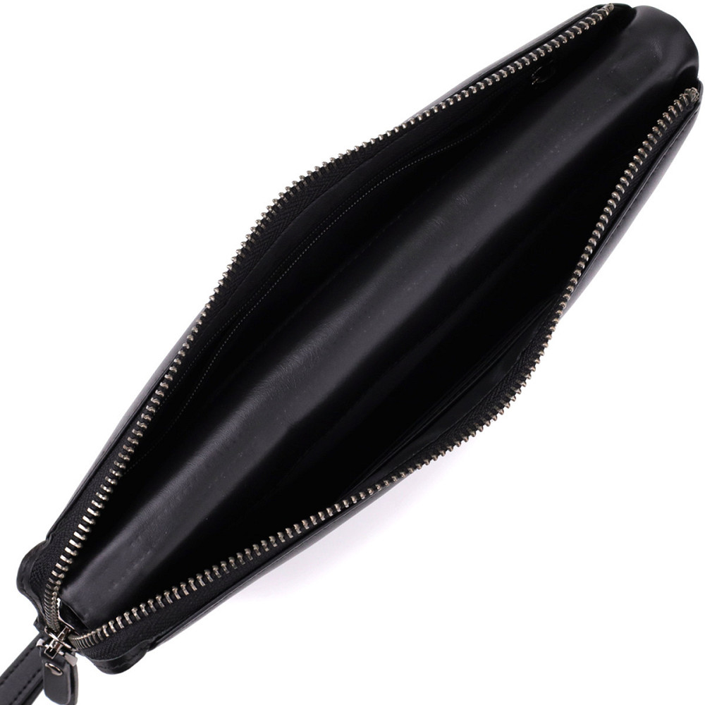 Чоловічий клатч із натуральної шкіри Чорний (Vintage) Київ - фото 1