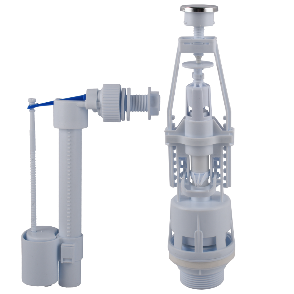 Набір для бачка унітазу OPTIMUM  бок підв пласт 1/2″ і зливним механізмом з однією кнопкою OPTI 1010 Тернопіль - фото 6