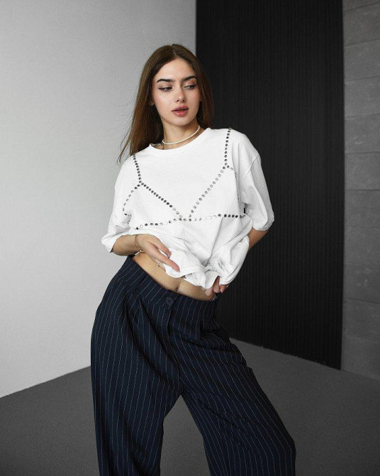 Футболка біла semi ВТ6338 Одеса - фото 2