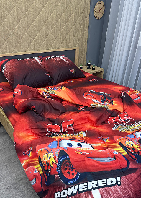 Комплект детского постельного белья Фланель, Koloco Полуторный 150х210 с разноцветным принтом (88-068) Киев - изображение 3