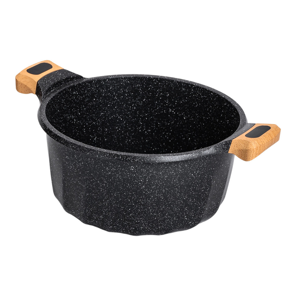 Велика алюмінієва каструля об'ємом 11 літрів з кришкою Ø32 см з антипригарним покриттям MGC HP-4-435B Коломия - фото 2