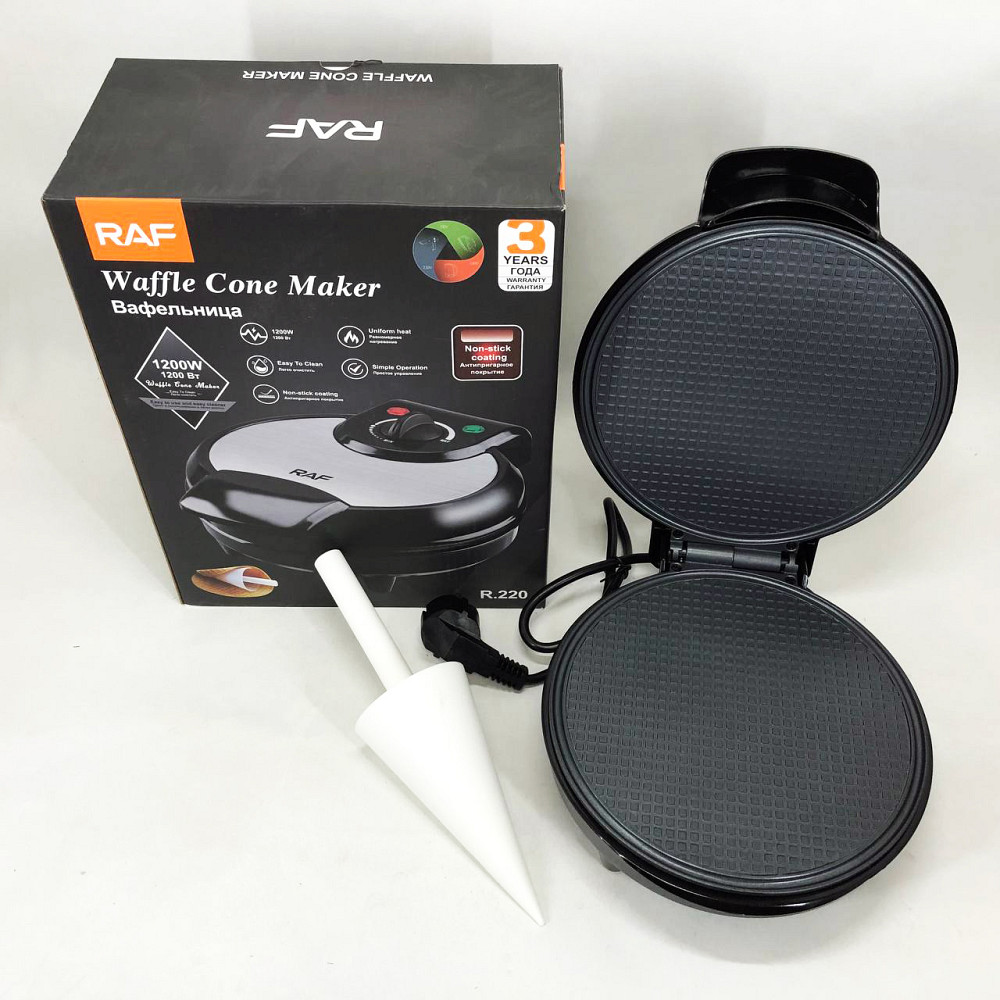 Багатофункціональна вафельниця RAF R.220 1200 Вт, Компактна електрична вафельниця YC-47 Львів - фото 12