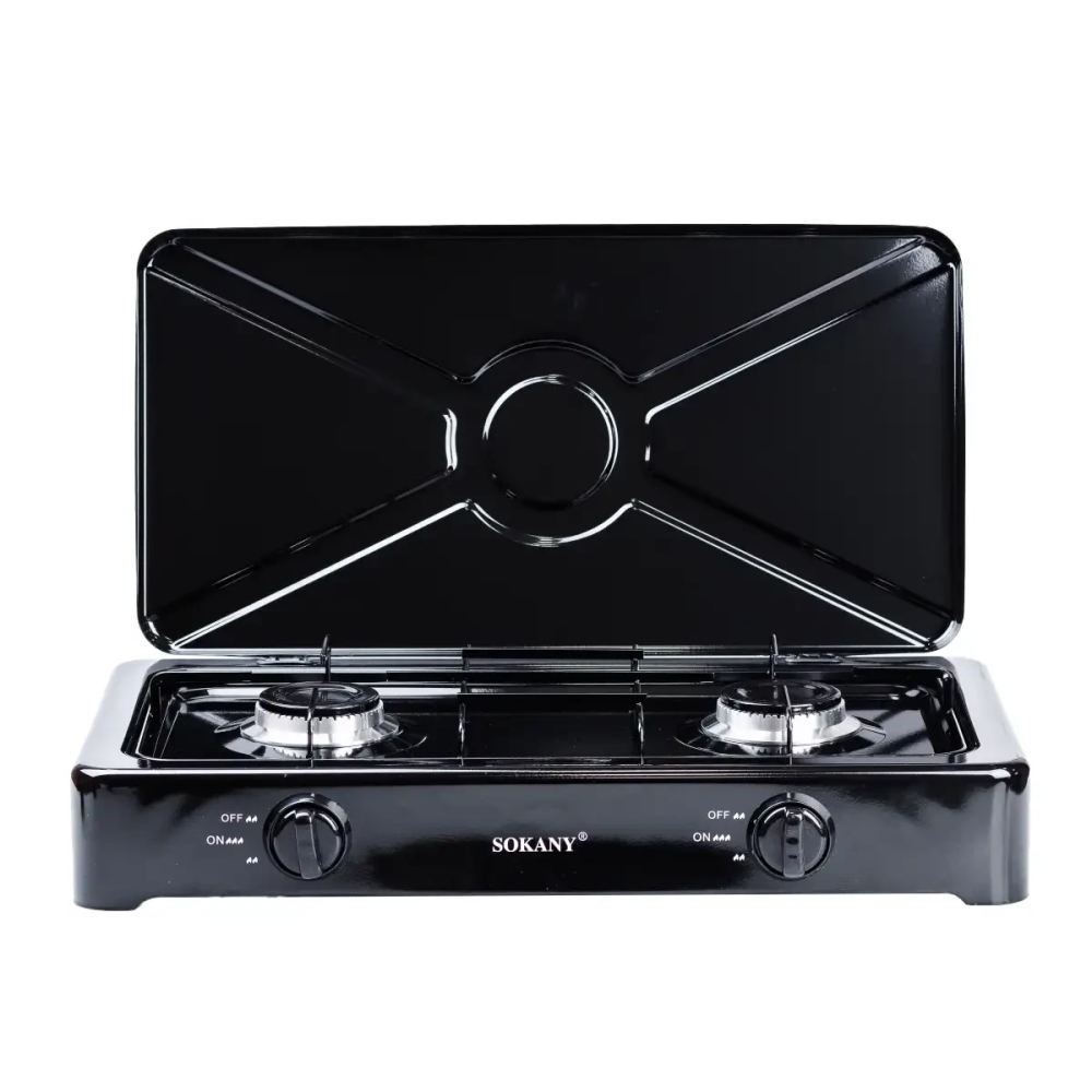 Газовая плита настольная на 2 конфорки мини газовая плита для дачи под баллон Sokany SK-07004 Киев - изображение 4