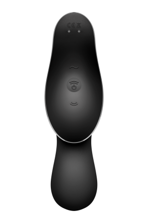 Двойной вибратор с вакуумной стимуляцией SATISFYER CURVY TRINITY 2 черный Sex Aura Киев
