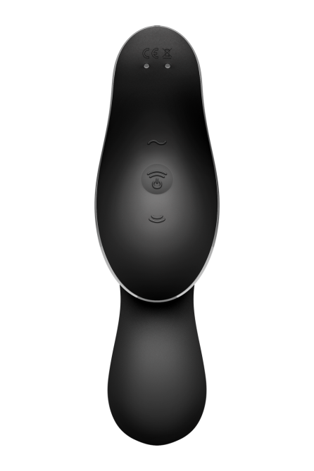 Двойной вибратор с вакуумной стимуляцией SATISFYER CURVY TRINITY 2 черный Sex Aura Киев - изображение 4