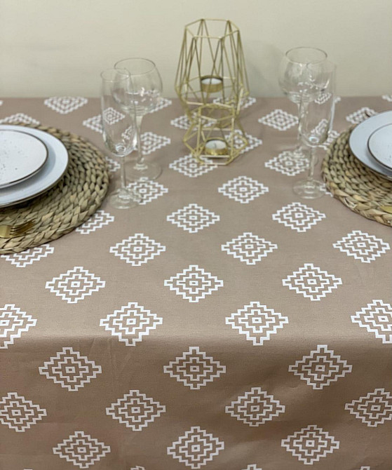 Ecotton Скатертина Ecotton DUCK 170х220 см водовідштовхувальна бежева 1003-11 Beige Коломия - фото 2
