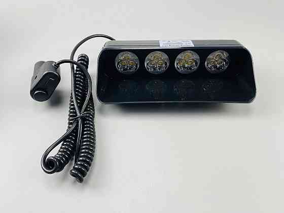 Маячок проблисковий S5 стробоскоп 9-80V 12 led діодів помаранчевий спалах під скло, світлодіодний стробоскоп Мукачево