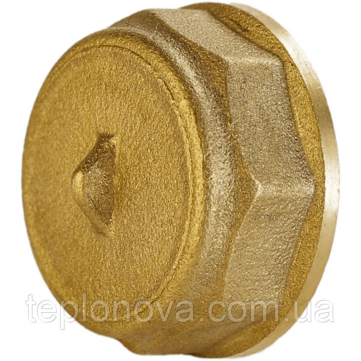 Заглушка латунная 1″ВР штампованная А1009А VA Черновцы - изображение 1