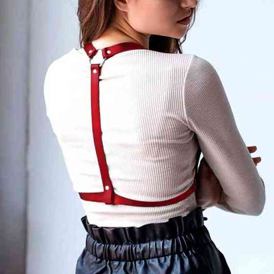 Портупея на груди "Dragonfly" - Чорний - Садо-мазо Вінниця