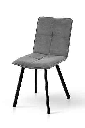 Стілець Тетріс, метал чорний/ тканина темно сіра Київ