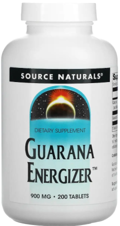Гуарана Source Naturals Guarana Energizer 900 мг 200 таб Киев