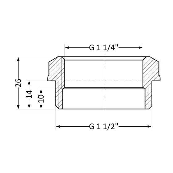 Футорка Thermo Alliance Standart 1 1/2