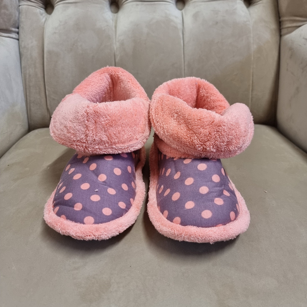 Женские Сапожки для дома в гороше - Коричневый Nicoletta 404 37-38 Киев - изображение 4