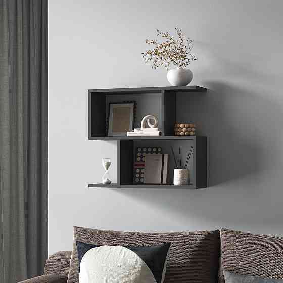 Полка для книг навесная VAYS M-49 Антрацит Львов