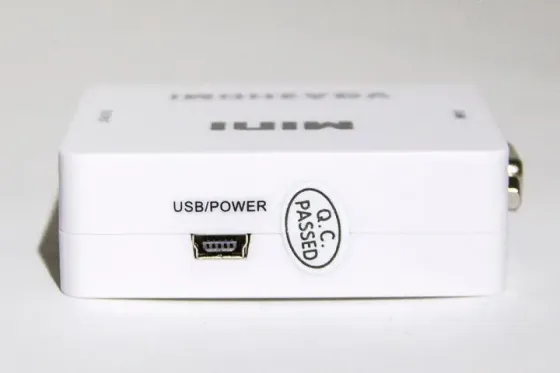 Переходник VGA на HDMI конвертер для ПК, ноутбука, видео регистратора адаптер преобразователь с аудио и внешним питанием HDMI - VGA VGA2HDMI(4272) Коломия