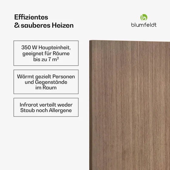 Інфрачервона панель HeatSquare Smart 350 Вт 60x60 см, імітація дерева Німеччина Дніпро