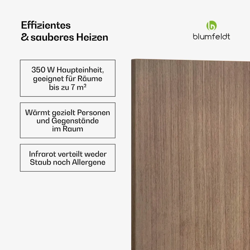 Інфрачервона панель HeatSquare Smart 350 Вт 60x60 см, імітація дерева Німеччина Дніпро - фото 3