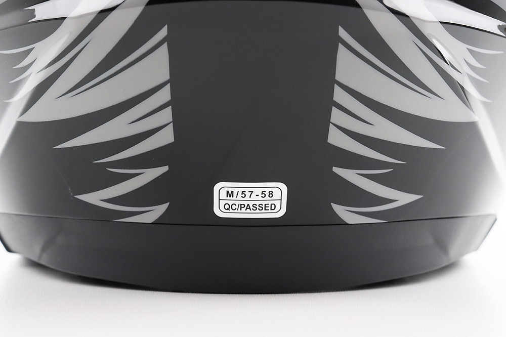 Шолом відкритий+відкидні окуляри BLD-708 М (57-58см), ЧОРНО-ЧЕРВОНИЙ "Raptor" Киев - изображение 8