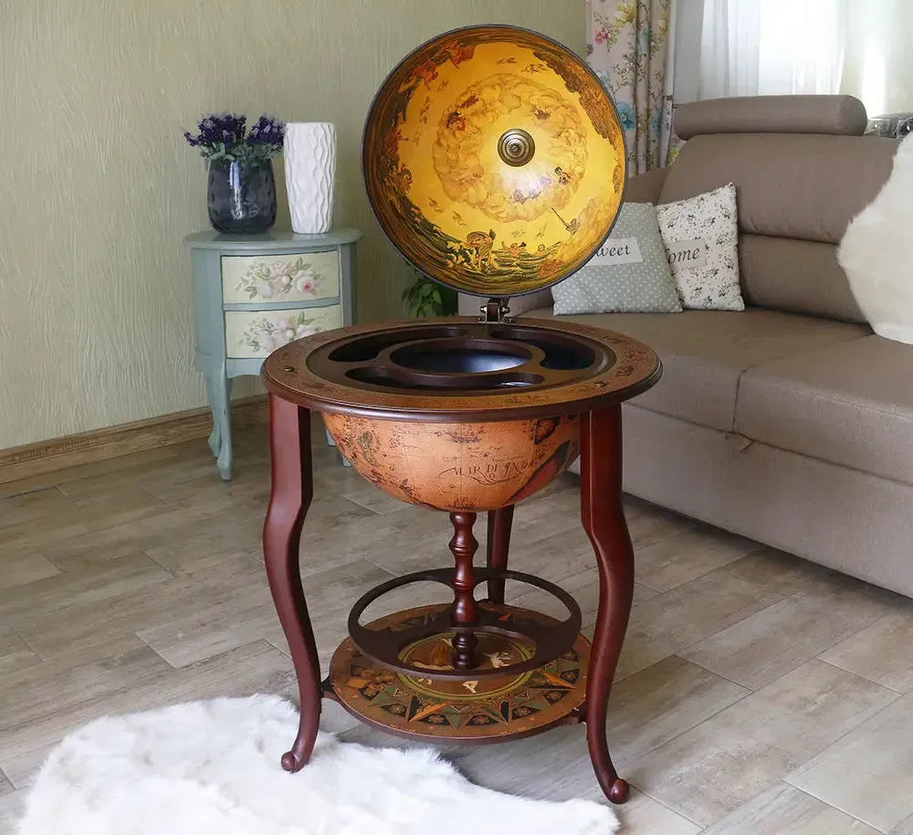 Глобус напольный бар Континенты кофейный сфера 45 см Гранд Презент mastersem Киев - изображение 1