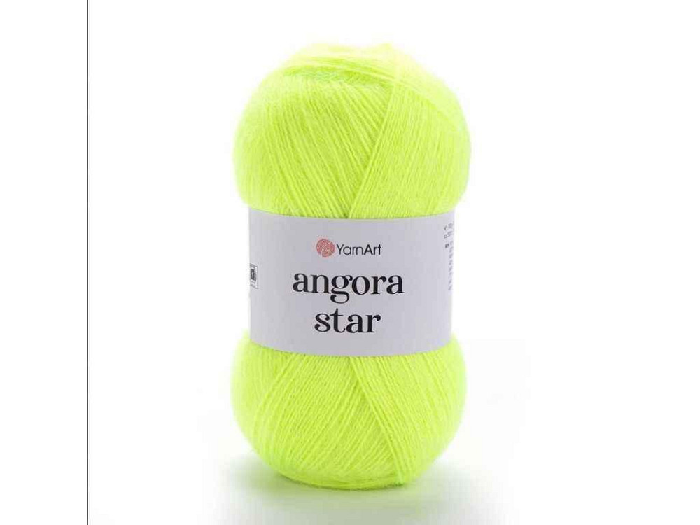 Пряжа Angora Star лимон 80% акрил 20% вовна 500м 100г 5шт/уп 8232 ТМ YarnArt Киев - изображение 1