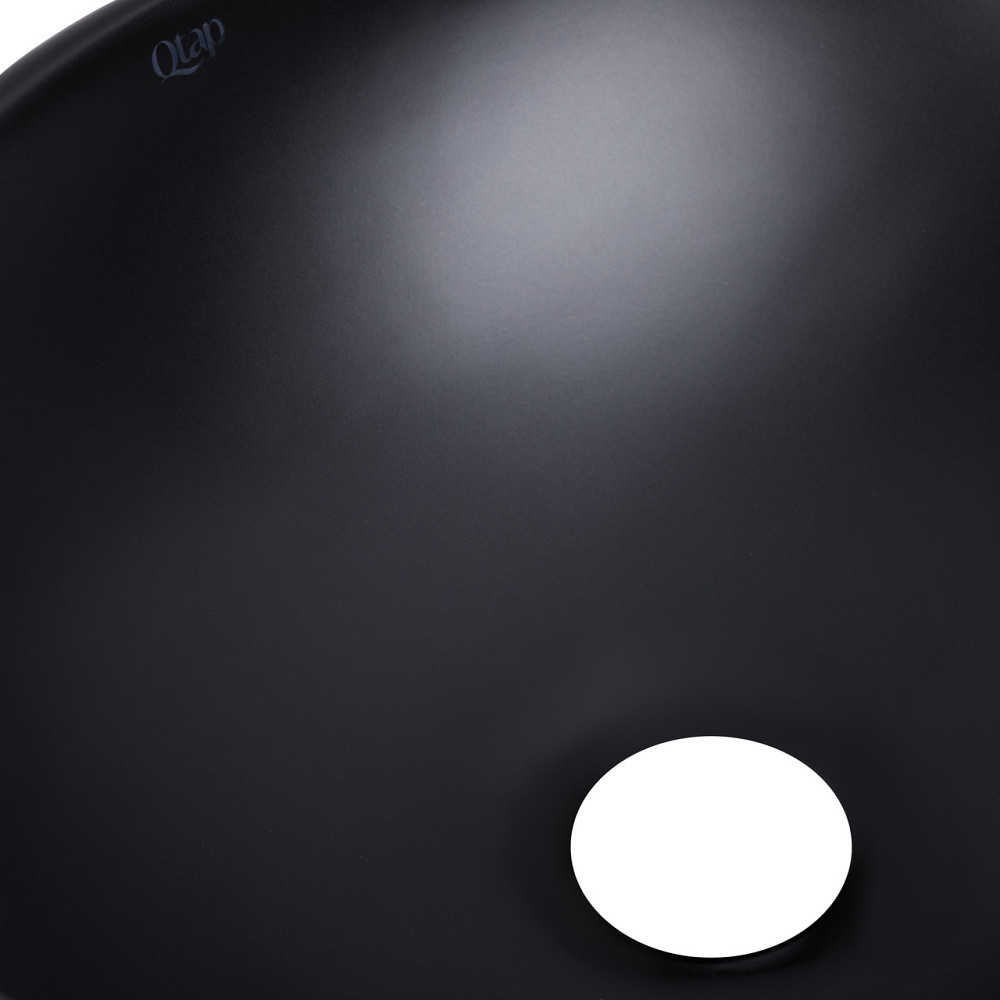 Раковина-чаша Qtap Dove 415x340x140 Matt black QT06116062AMB Киев - изображение 5