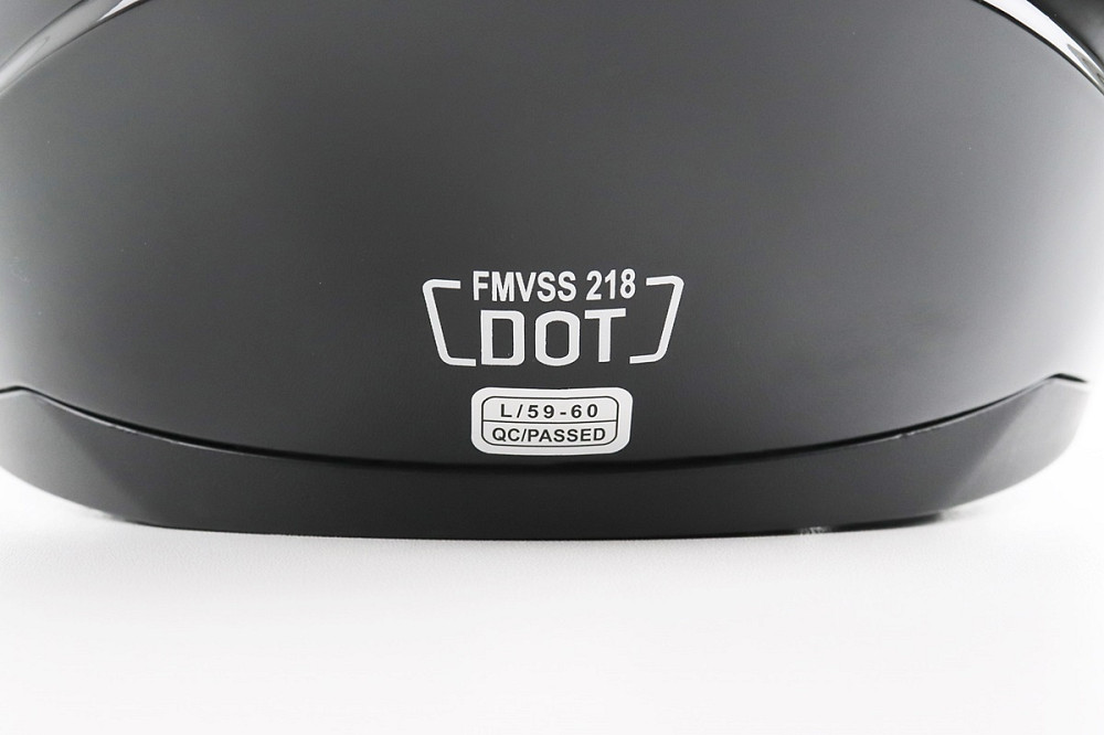 Шолом інтеграл, закритий (сертифікація DOT)+відкидні окуляри BLD-M67 L (59-60см), ЧОРНИЙ глянець Киев - изображение 8