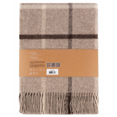 Плед Ardesto Leonardo Alpina 100% шерсть, бежевый 140x200 см (ART0702LM) Винница - изображение 2