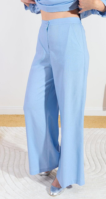 Лляний штанний костюм з вишивкою (50) Київ - фото 6