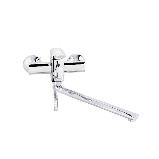 Змішувач для ванни Kroner KRM Kante - C070 з душовим гарнітуром, хром Київ