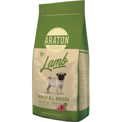 Сухой корм для собак ARATON Lamb Junior All Breeds 15 кг (ART45638) Винница - изображение 1