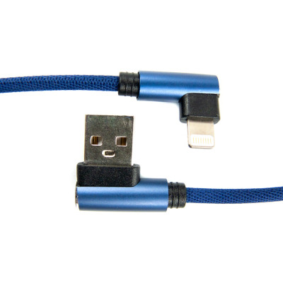 Дата кабель USB 2.0 AM to Lightning 0.25m blue Dengos (NTK-L-UG-SHRT-SET-BLUE) Вінниця - фото 2