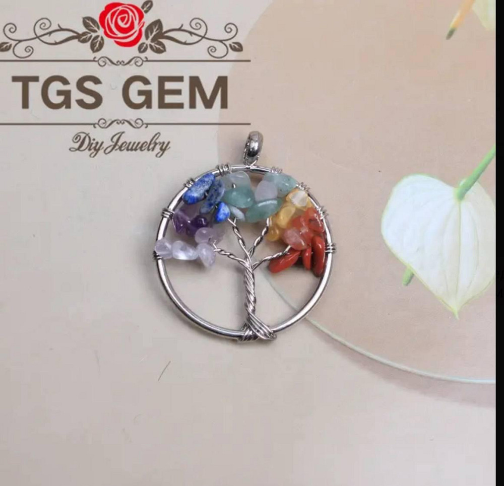 Кулон Дерево життя 7 чакр на ланцюжку Київ - фото 3