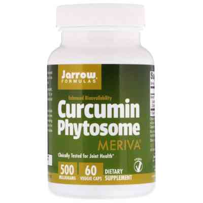 Антиоксидант Jarrow Formulas Фітосоми куркумін 500 мг, Curcumin Phytosome Meriva, 60 геле (JRW-14086) Вінниця