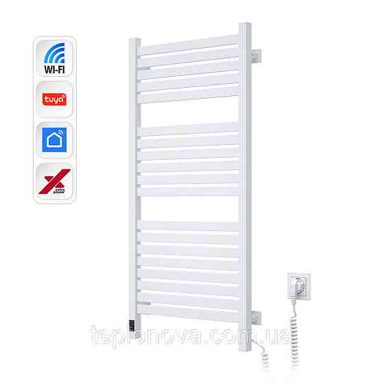 Електрична сушарка для рушників NAVIN Авангард X 480х1000 Sensor з WI-FI правобічна, біла Чернівці