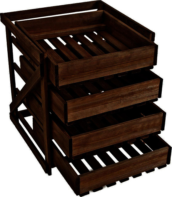 Стелаж для овочів і фруктів "Боксвуд" капучино Миколаїв - фото 1