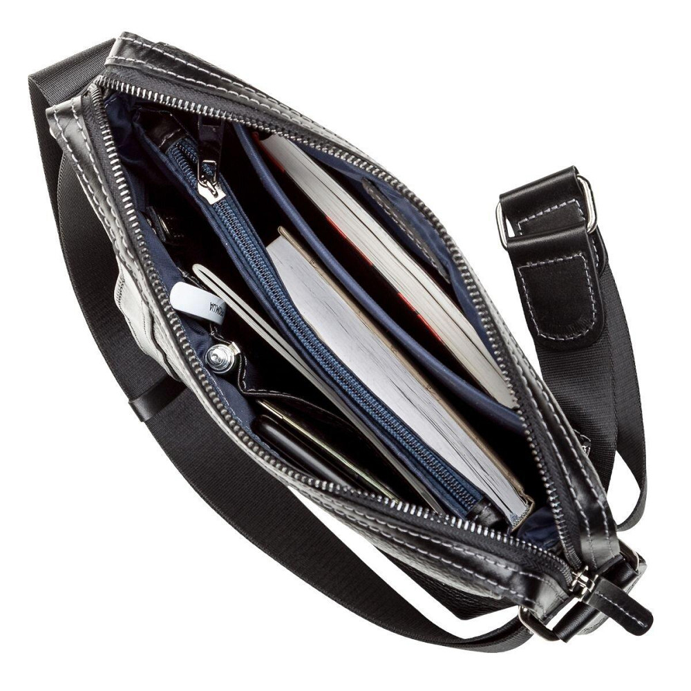 Сумка чоловіча SHVIGEL 11122 шкіряна Чорна Київ - фото 2