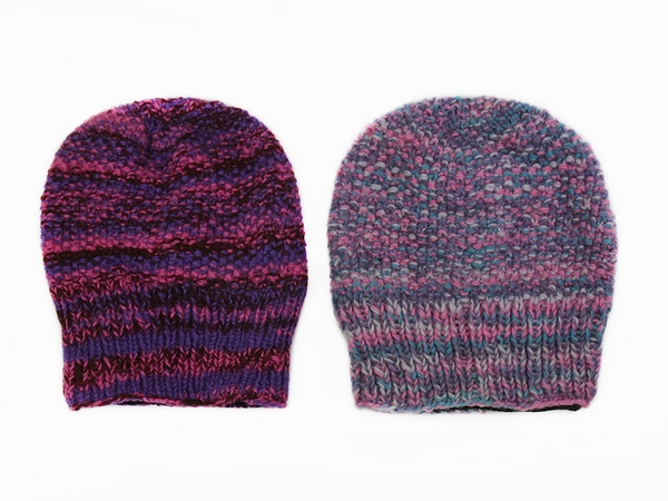 Шапка біні ручної в'язки з вовни Київ - фото 2