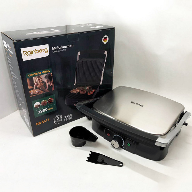 Гриль електричний для кафе, Кухонний гриль для м'яса електричний багатофункціональний контактний KW-21 Івано-Франківськ - фото 5