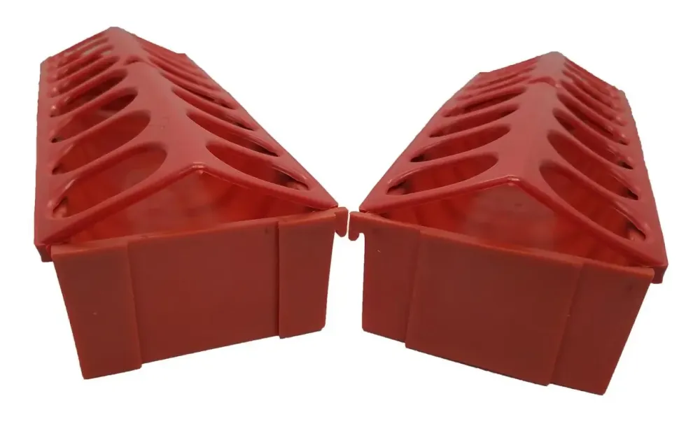 Кормушка лотковая на 8 секций наборная L=30 см 