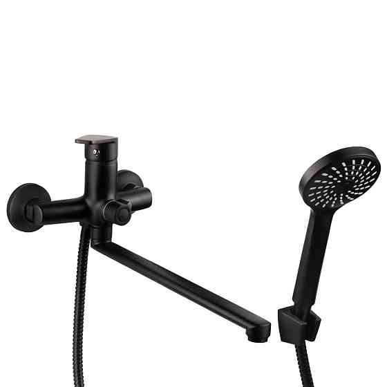 Смеситель s37 Ø35 для ванны излив прямой 350мм дивертор встроенный картриджный (B) AQUATICA (9737225) Киев