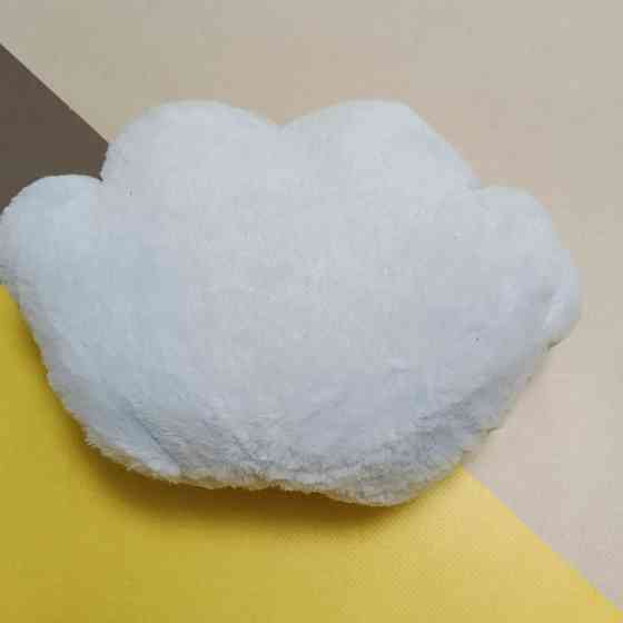 Подушка лапка 30×20 см — м'яка плюшева подушка у формі котячої лапки, антистрес, іграшка-обіймашка Блакітний Київ