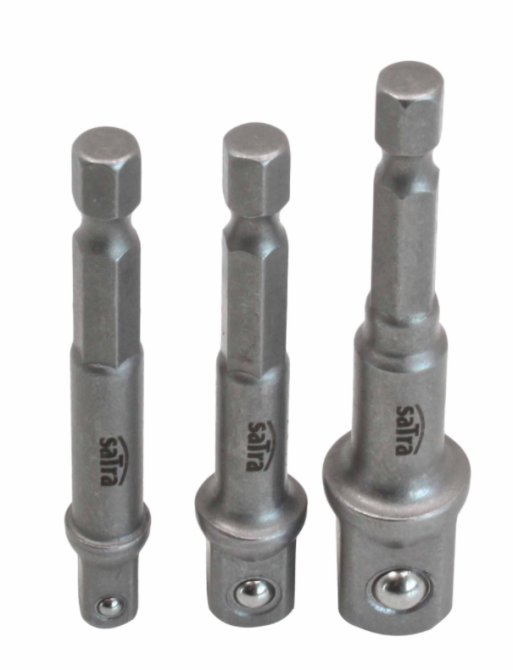 Перехідники для шурупокрута, набір 3 шт. (1/2, 3/8, 1/4) SATRA S-14HS3 Чернігів - фото 3