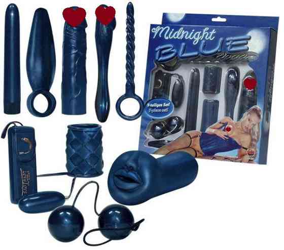 Вібронабір для пар MIDNIGHT BLUE Sex Aura Київ