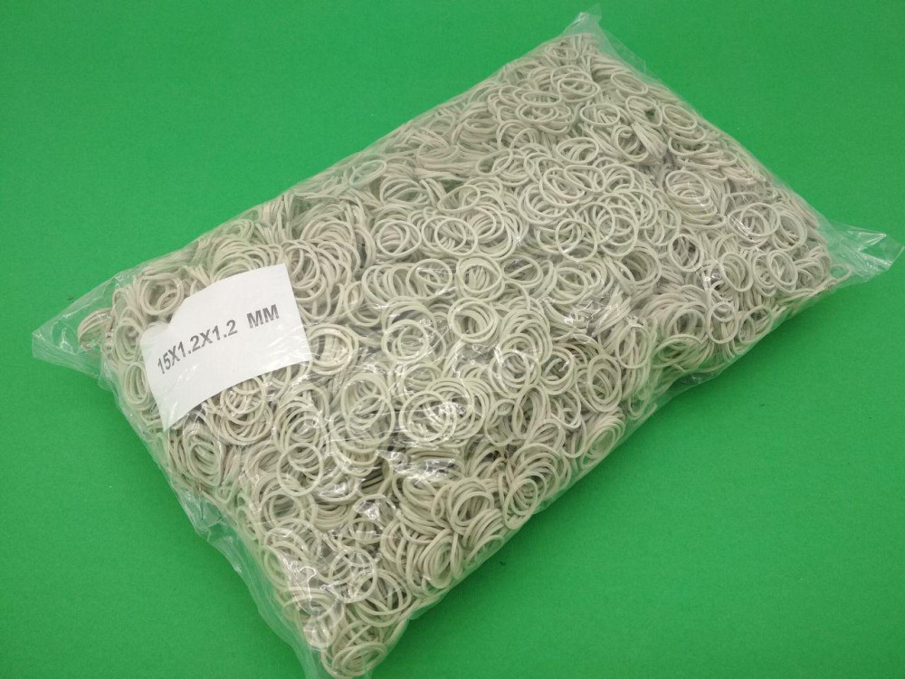 Гумка для грошей 15мм біла 1,2 мм 1 кг "Plast" Харків - фото 1