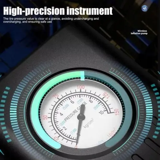 Портативный автомобильный компрессор AND1322, насос от прикуривателя 12V с манометром Коломыя - изображение 8