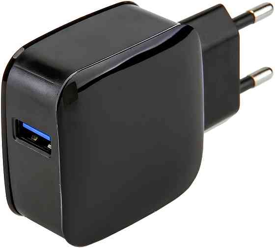 Зарядний пристрій 1xUSB 18W QС3.0, чорний Винница