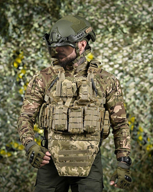 Якісна плитоноска мультикам Single sword STATIX піксель ТР6298 Одеса - фото 1